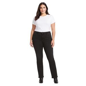 Style & CO Curvy Boot Cut Black Jeans Sz 14 S